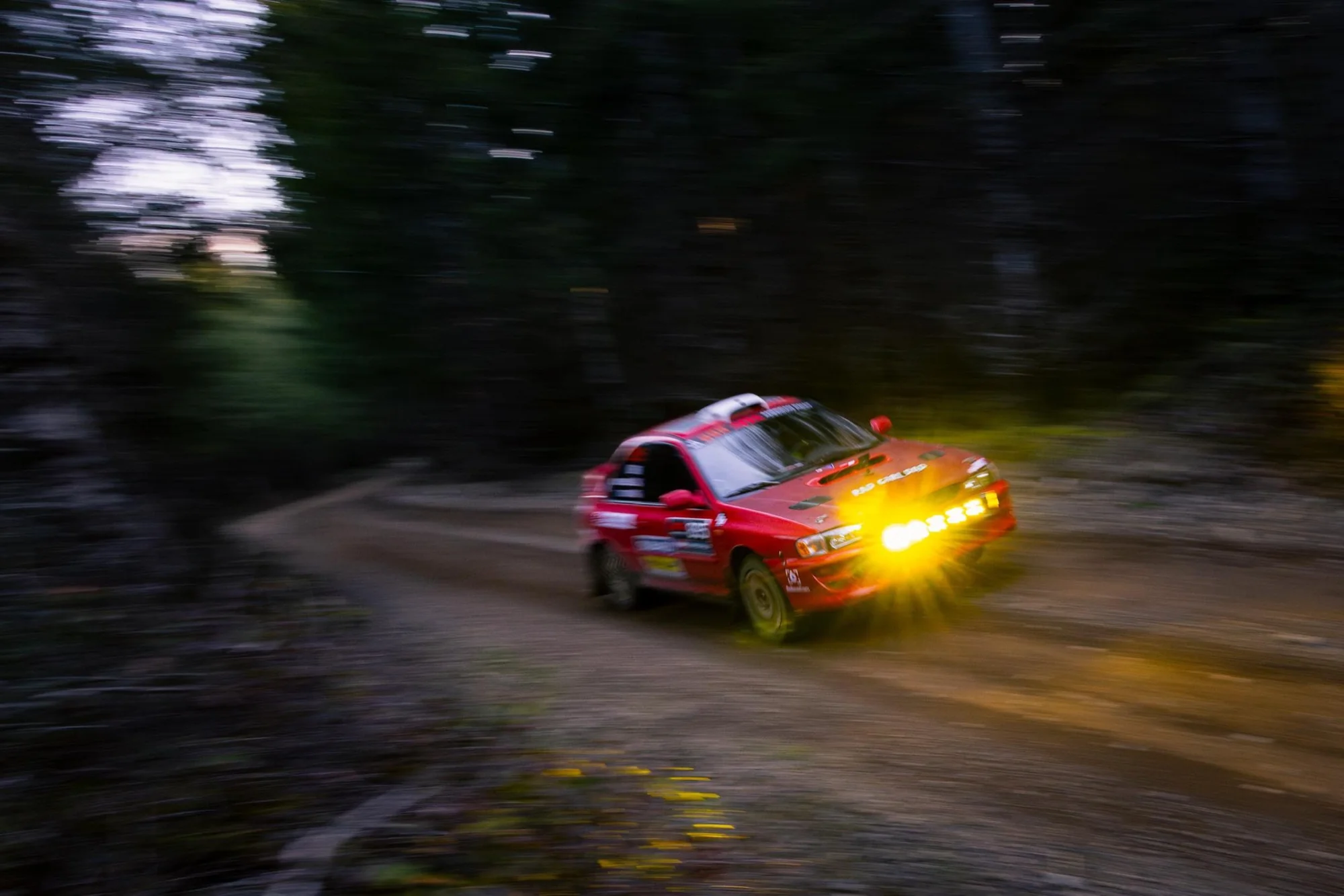 #895 Subaru Impreza on stage